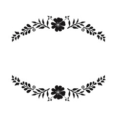 floral cut out files, custom vinyl decals, simple floral cut out