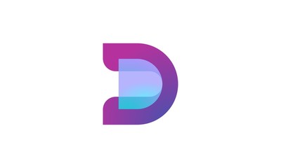 D abstract logo