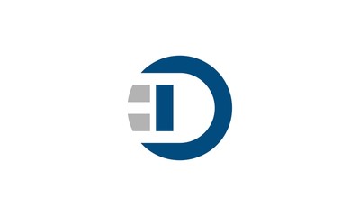 letter d tech logo - obrazy, fototapety, plakaty