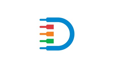 Obraz premium letter d abstract logo