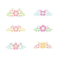 floral cut out files, custom vinyl decals, simple floral cut out