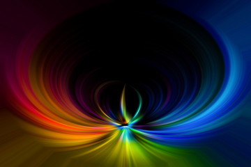 Multi colored vortex swirl spin background