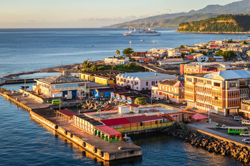 Dominica cruise port terminal. 
