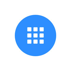 Obraz premium Modern Apps 9 Grid Menu Icon Button Logo