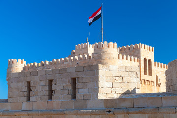 Fort of Qaitbay closeup. Egypt
