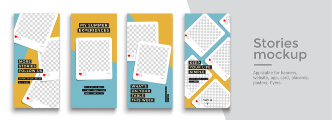 Editable Instagram Stories template. Streaming. 