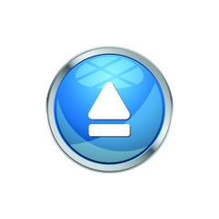 Modern Eject Icon Button Logo