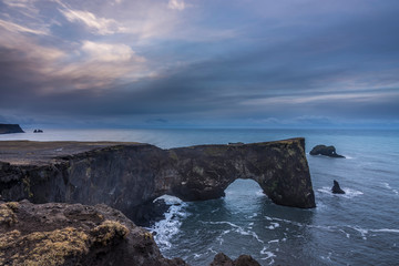 Paisaje en la playa en Islandia