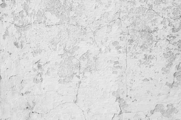 Papier peint adhésif Vieux mur texturé sale Texture, mur, béton, il peut être utilisé comme arrière-plan. Fragment de mur avec rayures et fissures