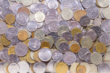 Russian rubles texture