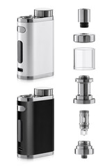 Vape electronic cigarette with atomizer components