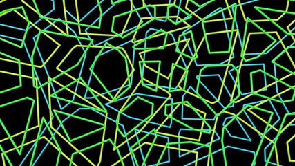 Naklejka premium 3d multicolor polygon background. 3d render