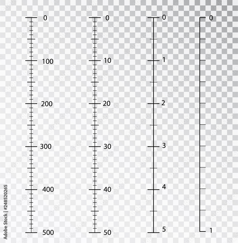 Poster rulers vector. measuring tool. centimeters and inches measuring scale cm metrics indicator. scale fo