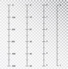 Rulers vector. Measuring tool. Centimeters and inches measuring scale cm metrics indicator. Scale for a ruler in inches and centimeters. Measuring scales.