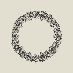 Wreath. Vector illustration.