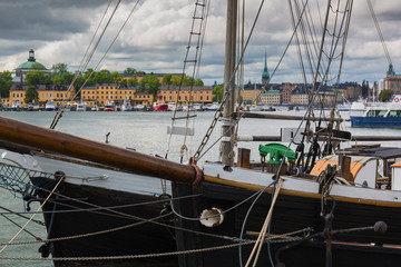 Vista de Estocolmo desde el puerto