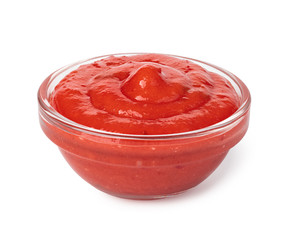 Bowl with ketchup