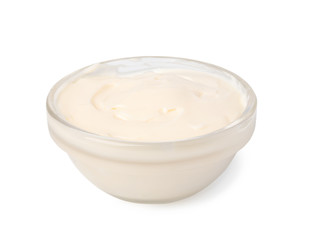 Bowl with mayonnaise
