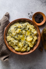 vegan pizzoccheri  dish. an adapted recipe from Italian cuisine. healthy gluten free nutrition