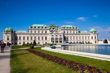 Deurstickers Upper Belvedere palace in a beautiful early spring day © anamejia18