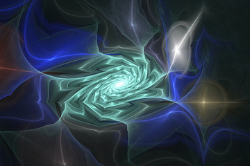 Animated Geometric fractal shape can illustrate daydreaming imagination psychedelic space dreams magic nuclear explosion frequency patterns radiation concepts.