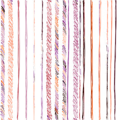 Cute pattern lines ink modern vintage colors on white background