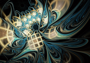 abstract fractal background, texture, fractal spiral, fractal art