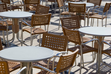 tables for outdoor recreation for text