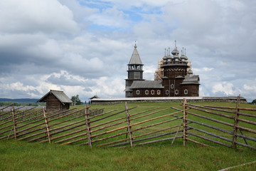 View of The Church of the Intercession on Kizhi island