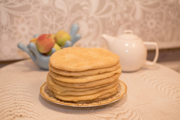 Ossetian pies on the plate