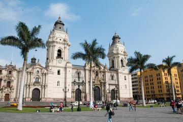 Fototapeta na wymiar Cathedral of Lima