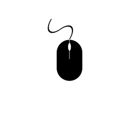 illustration of mouse symbol on white