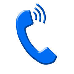 illustration of telephone icon