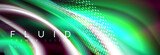 Fluid color neon wave lines background, neon liquid color futuristic paint template