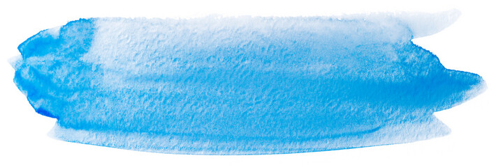 watercolor texture stain blue. abstract isolated on white background hand-drawn brush. high resolution photos