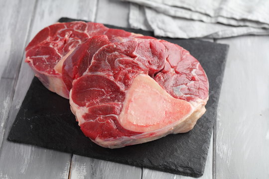 Cross-cuts of veal shank