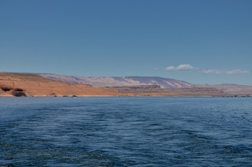 scenic view of Bullfrog Bay from Halls Crossing (Glen Canyon National Recreation Area, Utah)