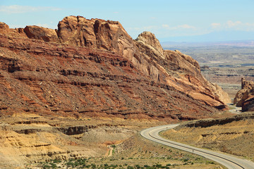 Red wall of Spotted Wolf Canyon, Utah
