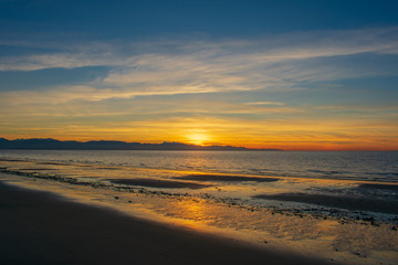 Fototapeta na wymiar Whidbey Island Sunset