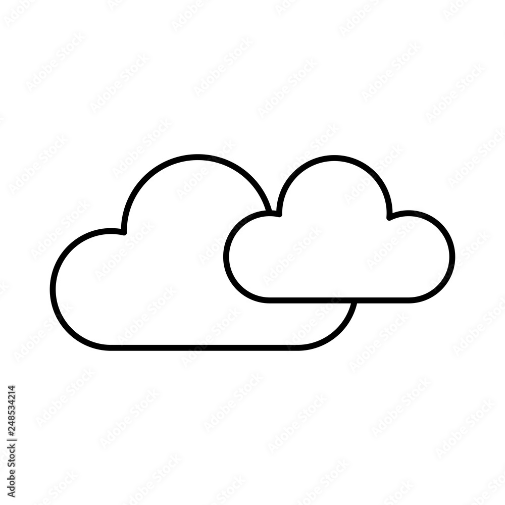 Poster cloud computing server with arrow download