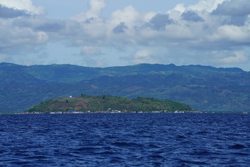 View of an island near Manjuyod Sandbar, Philippines