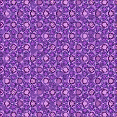 Wallpaper in baroque style, textile print design with roses in lavender color