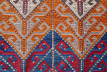 Details of Turkish carpet, Turkey