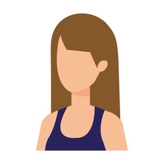 beautiful and young woman character