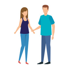 couple avatar characters icons
