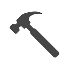 Hammer Icon in trendy flat style isolated on white background, for your web site design, app, logo, UI. Vector illustration, EPS10.