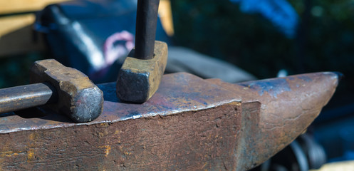 blacksmith tools and fixtures for hand forged metal