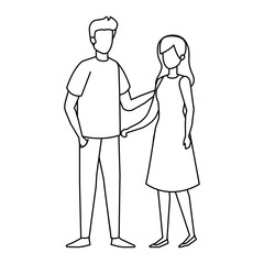 couple avatar characters icons