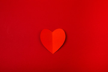 Hearts from paper Valentines day.