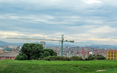 Fototapeta premium Gijon, Asturias, Camino del Norte route, Northern coast of Green Spain